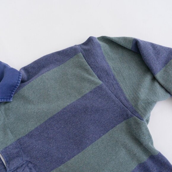 Striped Green and Blue Polo Shirt - Picture 6 of 10